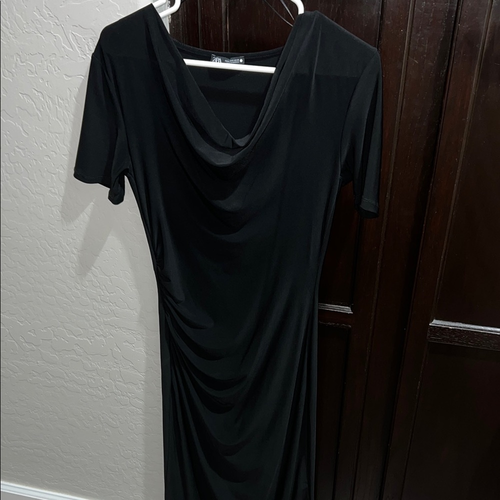 Black midi zara dress